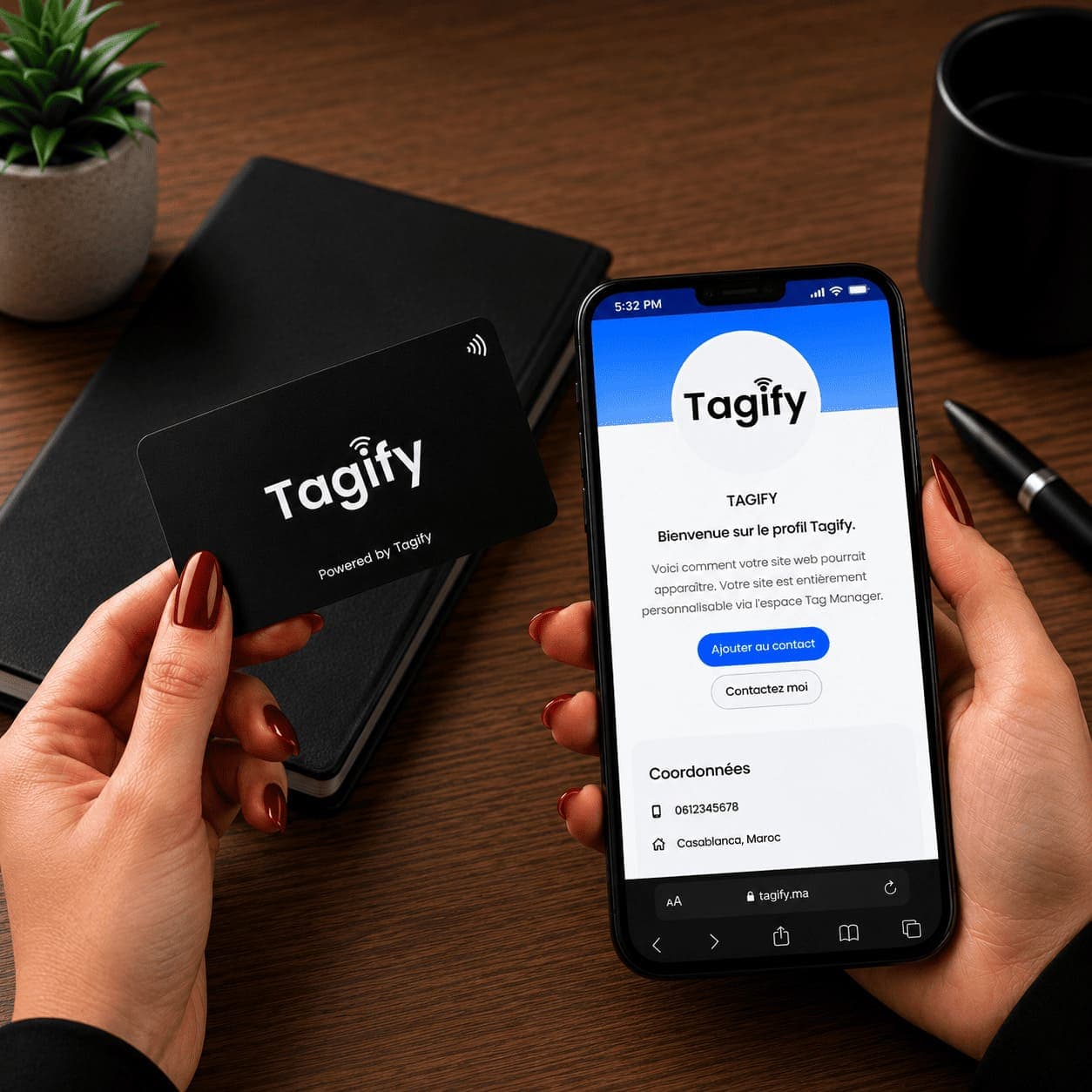 Carte nfc tagify demo casablanca maroc